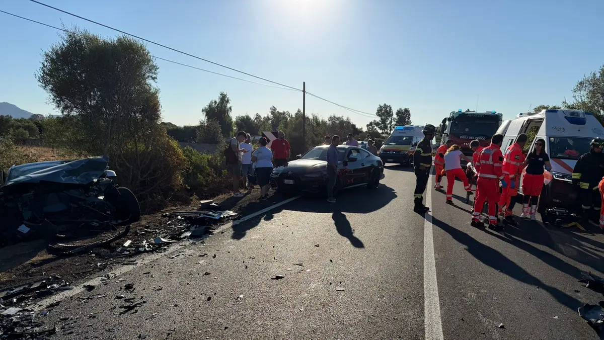 I soccorsi sulla sp 38bis appena fuori il centro di Olbia