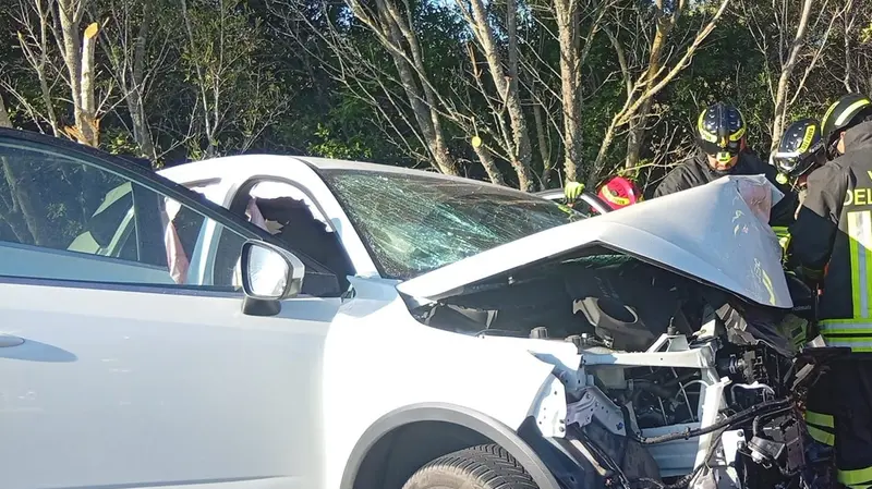 Una delle auto coinvolte