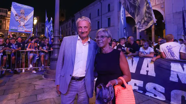 Union Brescia, la presentazione in piazza Loggia