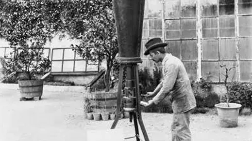 Un cannone antigrandine prodotto dalle Fonderie Glisenti