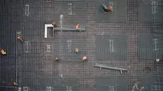 Un cantiere dall'alto