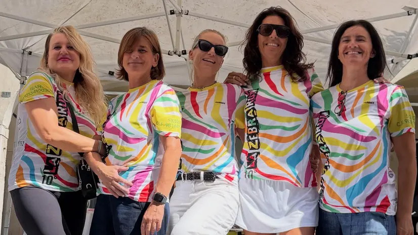 Alcune sostenitrici della Zebra Run