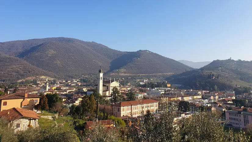 Una veduta panoramica di Gussago