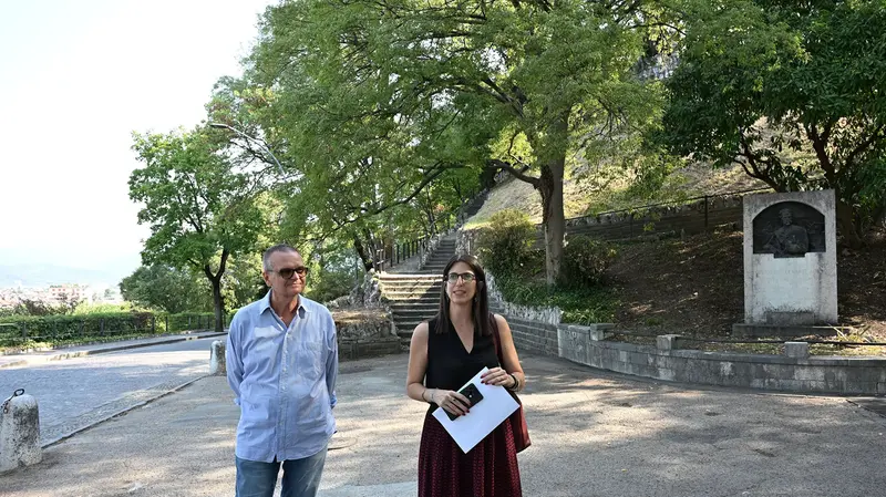 Uno dei sopralluoghi in Castello - foto Comune di Brescia