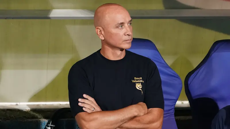 L'allenatore dell'Union Brescia Eugenio Corini perteghella@newreporter