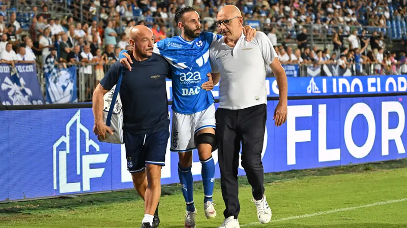 Manuel Marras è uscito infortunato dalla partita contro il Desenzano