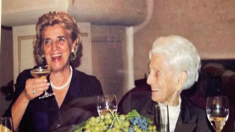 Elena Alberti Nulli a tavola con Rita Levi Montalcini