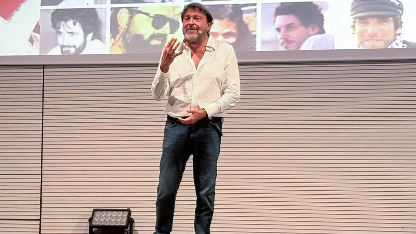 Sigfrido Ranucci sul palco
