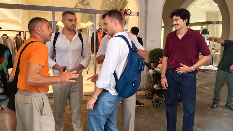 I politici presenti sul luogo della tentata rapina
