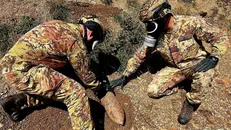 I militari impegnati sul posto - © www.giornaledibrescia.it