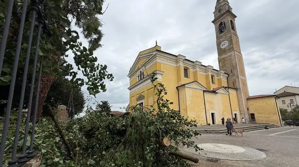 I danni del maltempo a Cigole