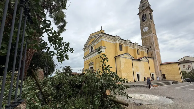 I danni del maltempo a Cigole
