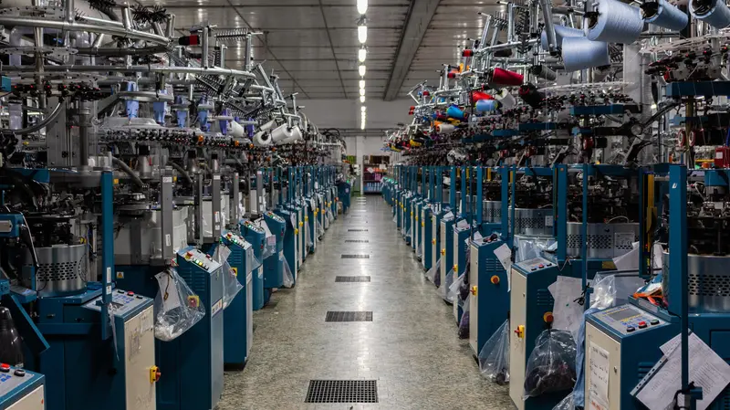 Le linee di produzione delle calze