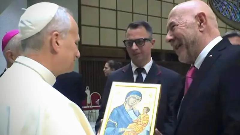 Il maestro nazionale con papa Leone XIV