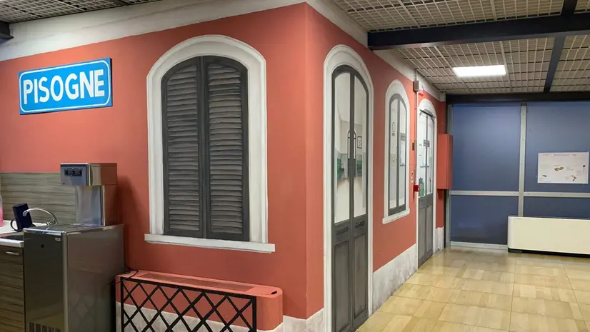 La fermata di Pisogne all'interno della Rsa