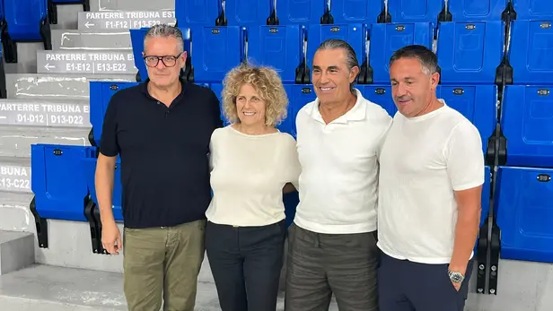 Sergio Scariolo in visita al Palaleonessa