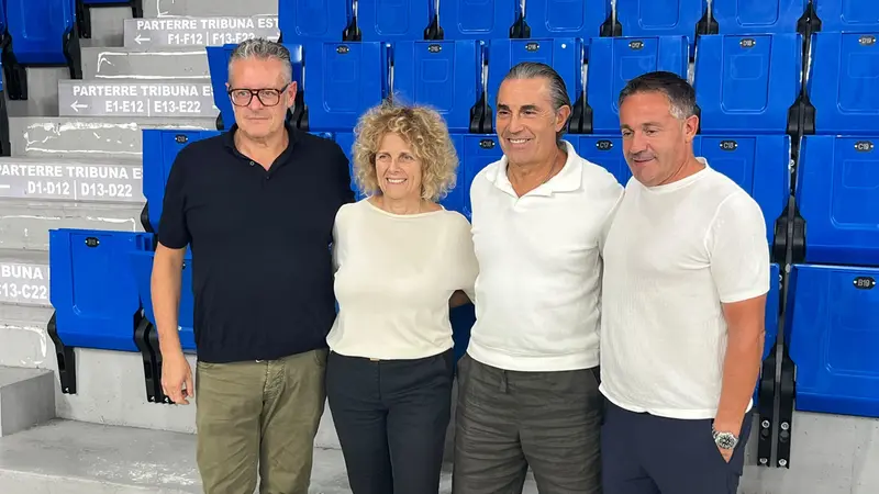 Sergio Scariolo in visita al Palaleonessa