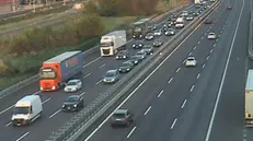 Il traffico in A4 dalla webcam