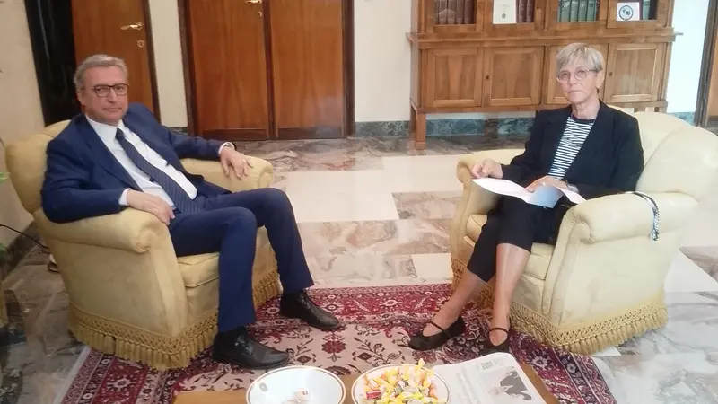 Il prefetto Polichetti e la sindaca Castelletti
