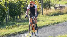 Aldo Mazzocchi in sella alla sua bici