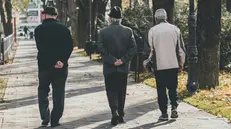 Anziani durante una passeggiata