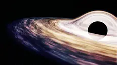 La ricostruzione grafica di un buco nero