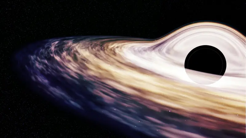 La ricostruzione grafica di un buco nero