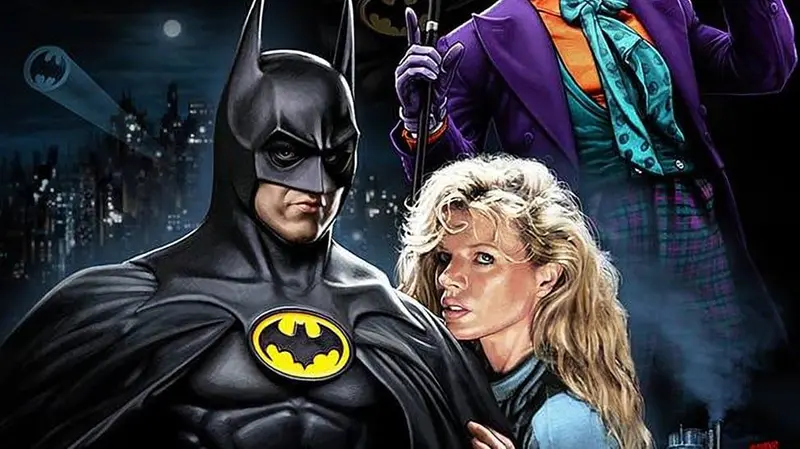 Il manifesto di Batman di Tim Burton