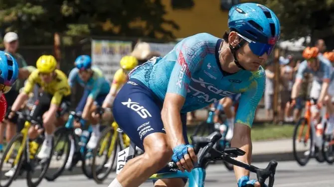Alessandro Romele, tanti buoni piazzamenti alla Vuelta di Spagna - foto Instagram Xds Astana