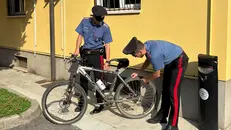 La bicicletta recuperata dai Carabinieri