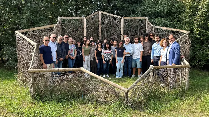 L'inaugurazione della stella nel bosco