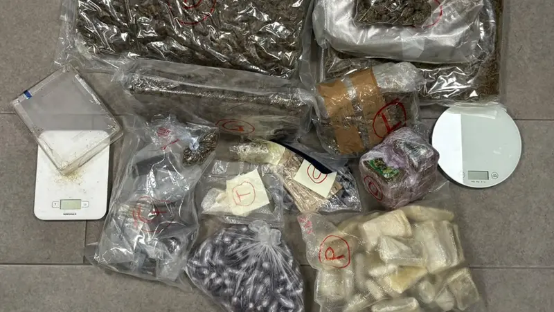 La droga sequestrata dalla Polizia locale
