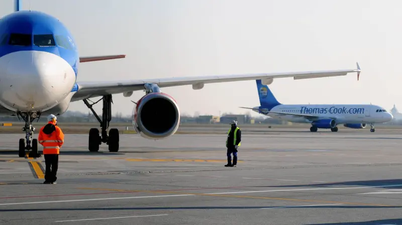 Un aereo a Montichiari