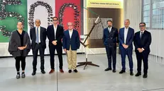 La delegazione di Confindustria Brescia coi vertici di Beretta