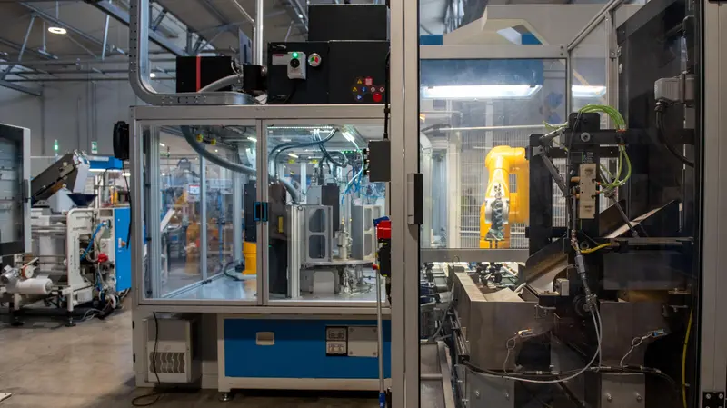 Le linee automatizzate dello stabilimento di Gussago