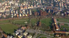 Una veduta aerea del parco Ducos -  © www.giornaledibrescia.it