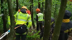 Tecnici del Soccorso Alpino Guardia di Finanza durante le ricerche