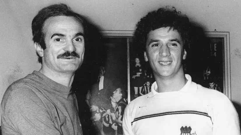 Sandro Mazzola (a sinistra), qui con Evaristo Beccalossi, anch'egli scomparso pochi mesi fa