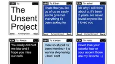 Dal sito di «The Unsent Project»