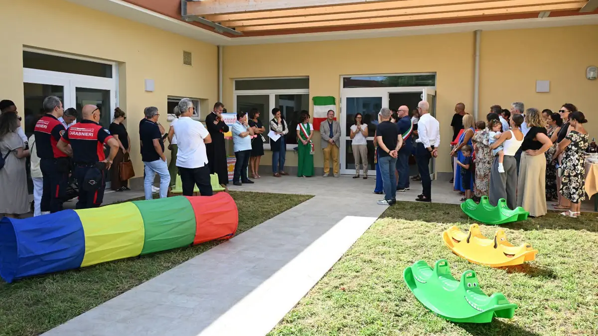 L'inaugurazione del nido «Piccoli Passi»