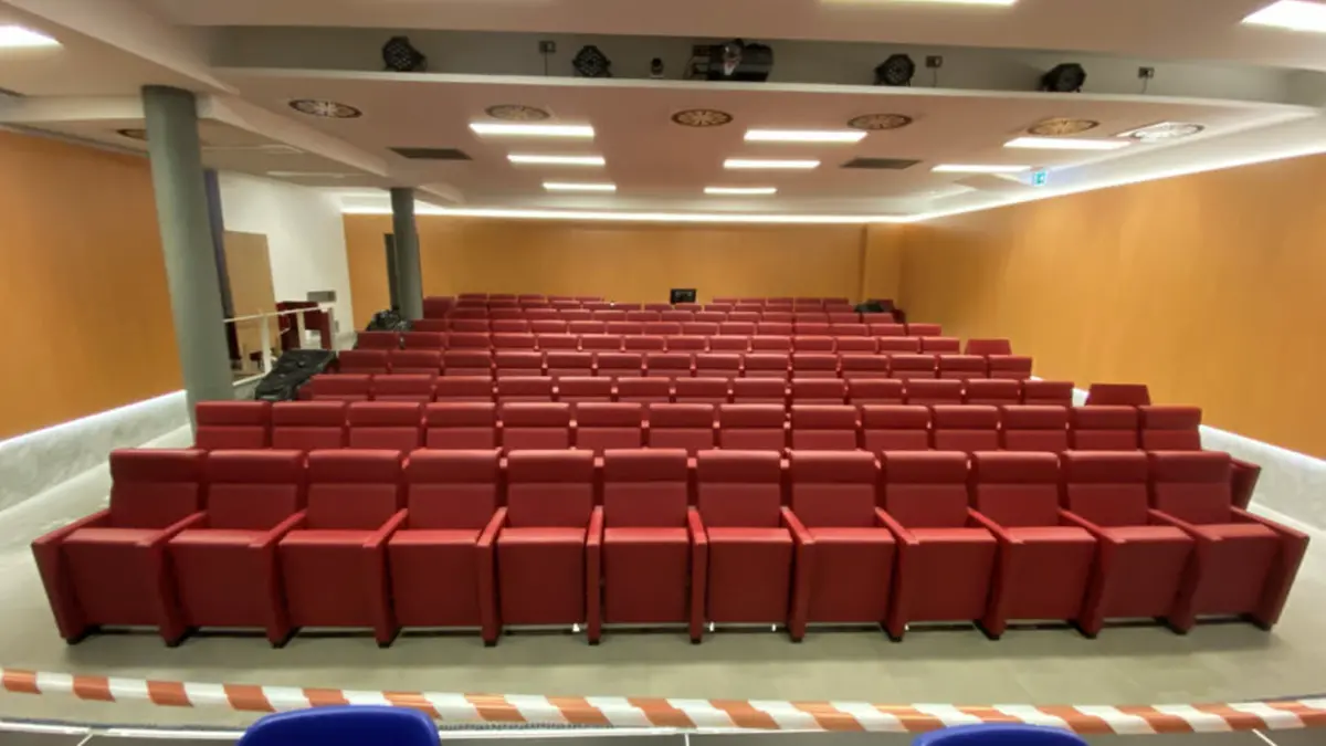 L'auditorium in piazza D'Annunzio