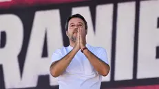 Matteo Salvini a Pontida - Foto Ansa © www.giornaledibrescia.it