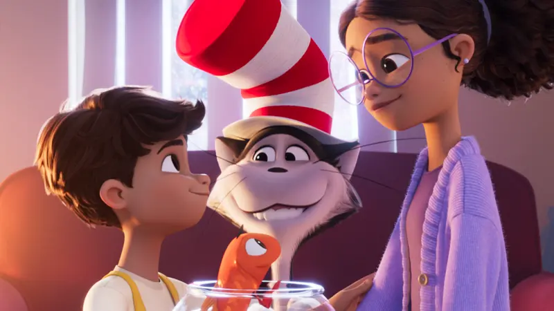 Una scena del film Il gatto col cappello - Warner Bros.
