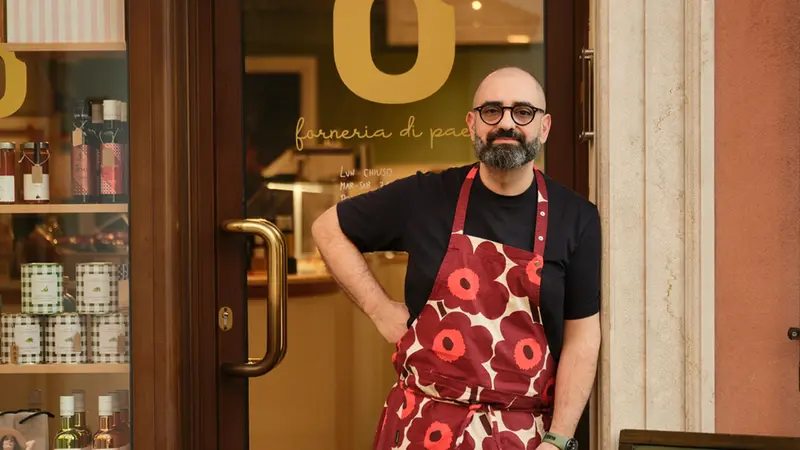 Luca Platania, titolare della forneria Morso di Rivoltella