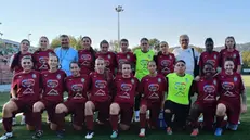 Giocatrici, allenatori e dirigenti del Wst Brescia, impegnato nel campionato di Eccellenza femminile