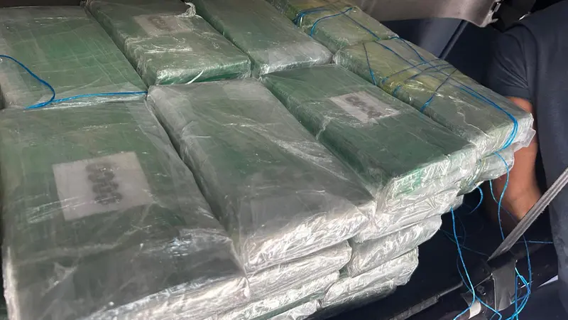 I 51 panetti di cocaina trovati dai finanzieri bresciani a Roma - © www.giornaledibrescia.it