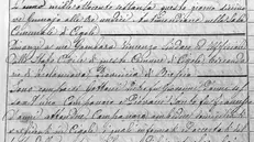 Una delle carte che ha permesso di ricostruire la storia della lapide