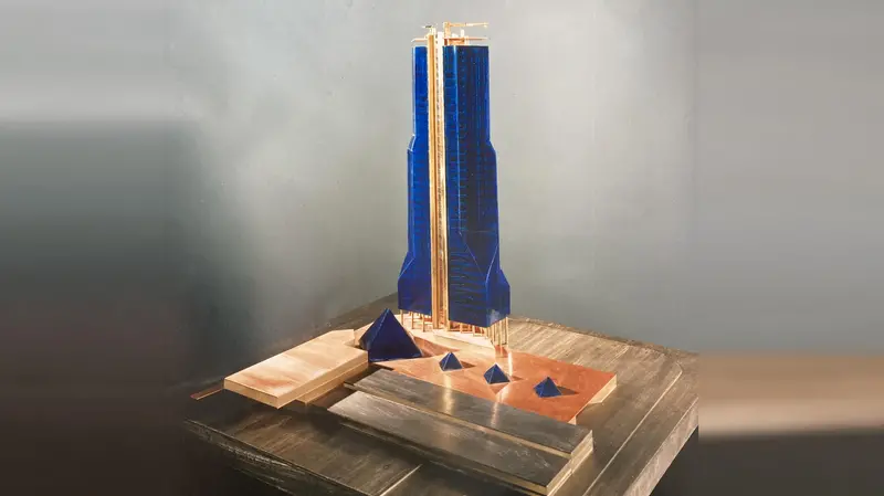 Un progetto alternativo della torre - Cortesia eredi Bruno Fedrigolli