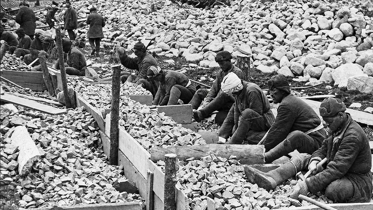 Un gulag in Unione sovietica