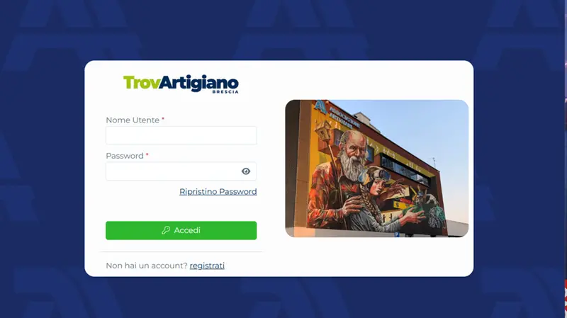 Il portale di accesso per gli artigiani